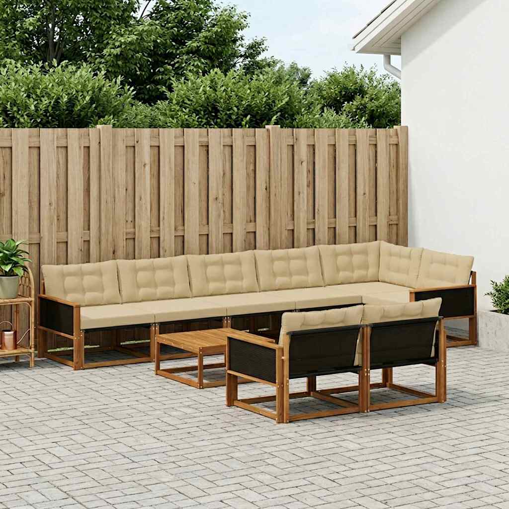Udendørs Sofagruppe Med Pude 9 Dele - Variant 3381513