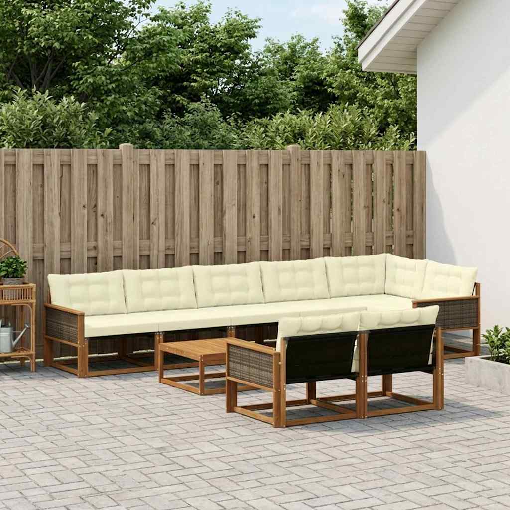 Udendørs Sofagruppe Med Pude 9 Dele - Variant 3381514