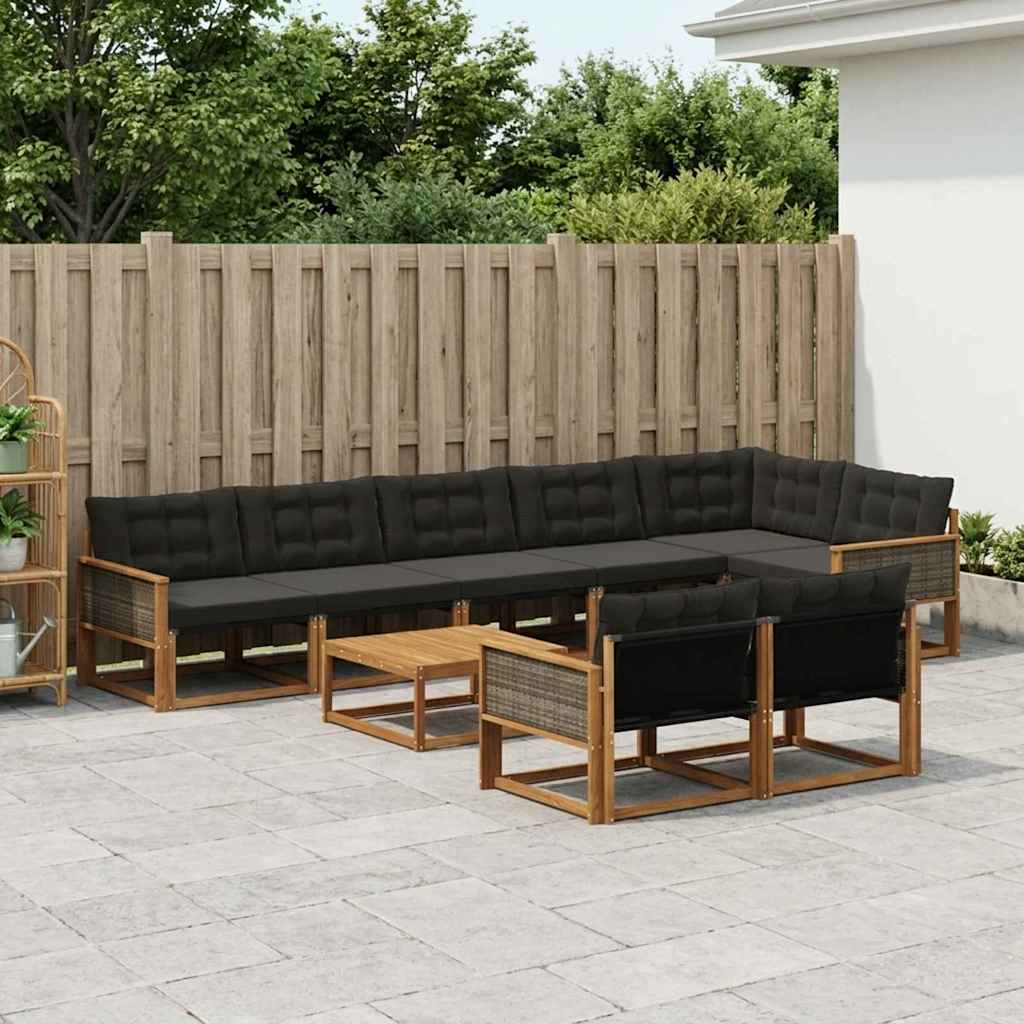 Udendørs Sofagruppe Med Pude 9 Dele - Variant 3381516