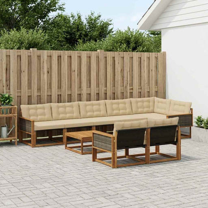 Udendørs Sofagruppe Med Pude 9 Dele - Variant 3381517