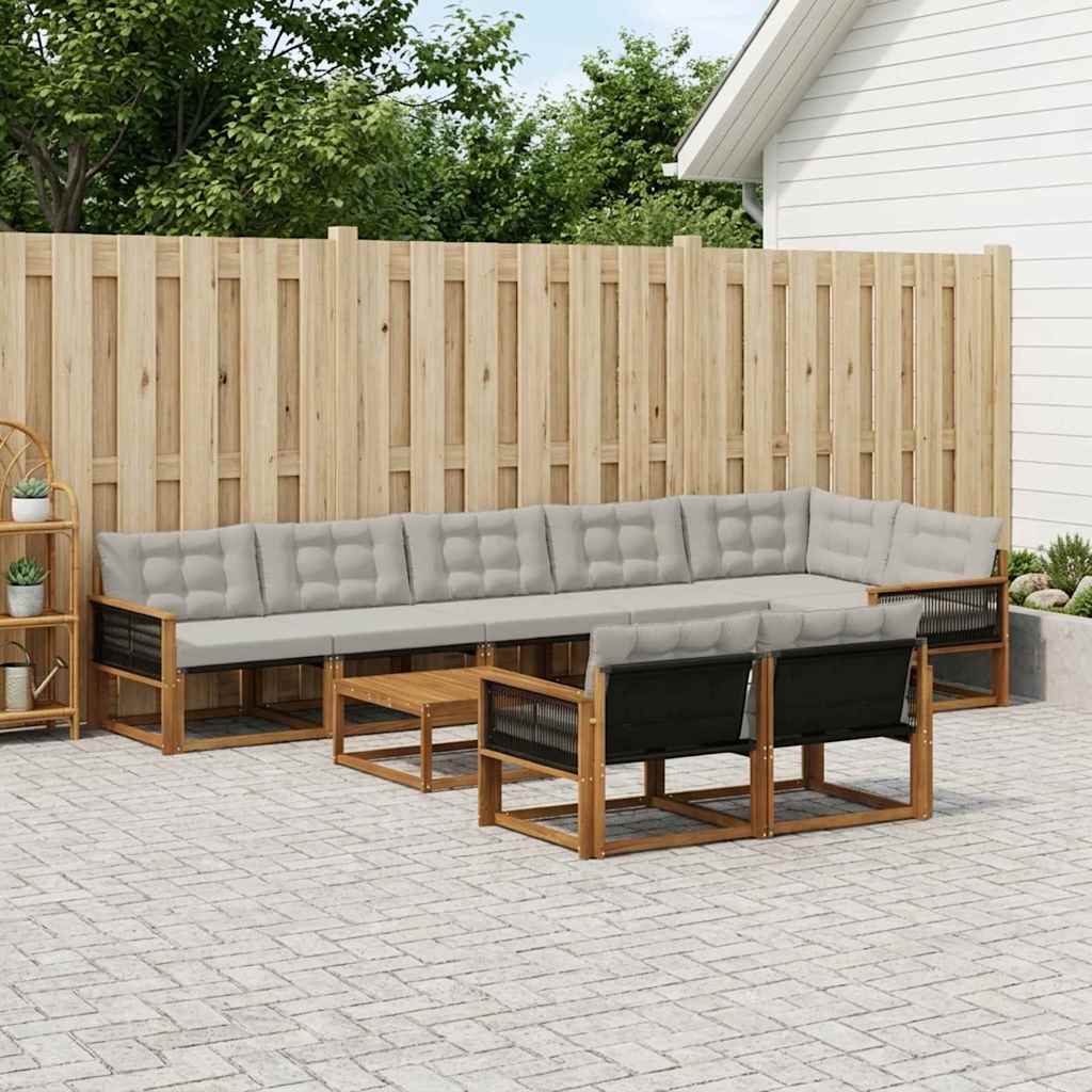 Udendørs Sofagruppe Med Pude 9 Dele - Variant 3381519