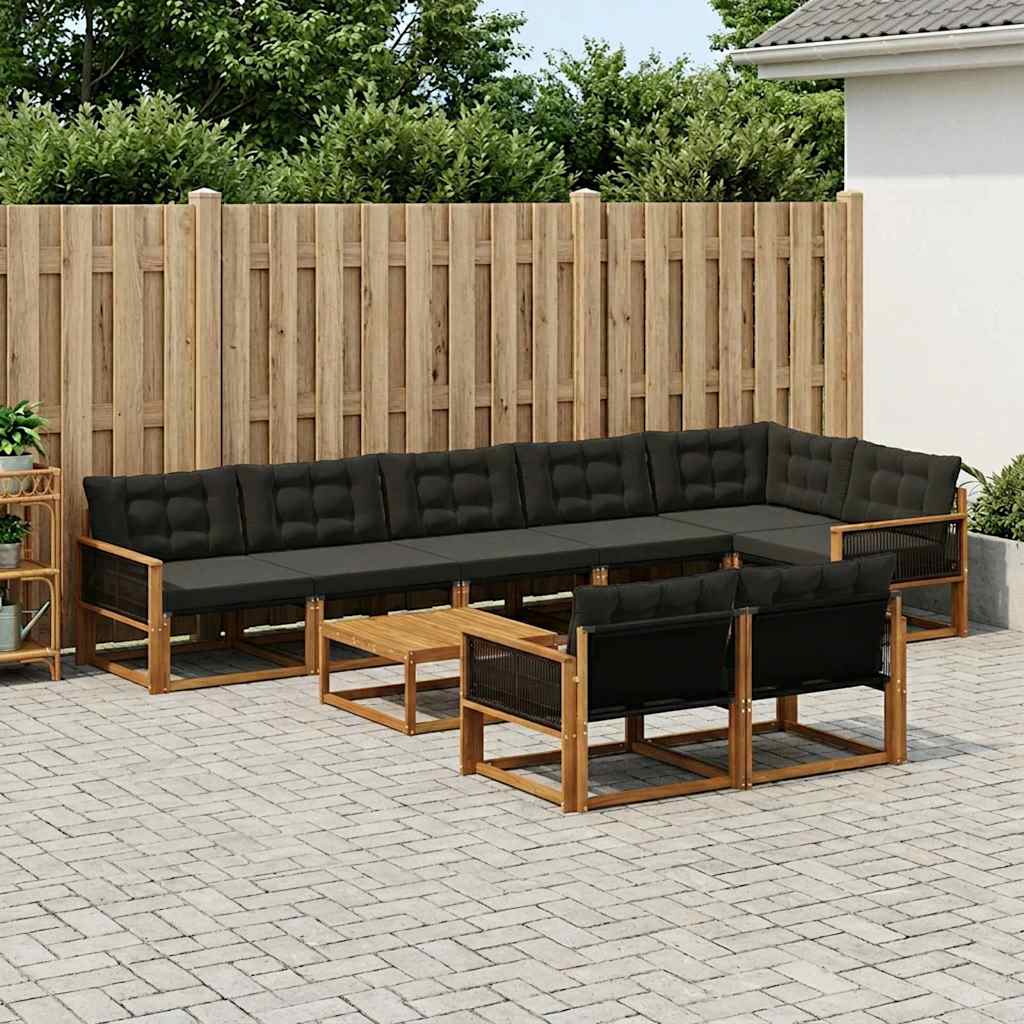 Udendørs Sofagruppe Med Pude 9 Dele - Variant 3381520