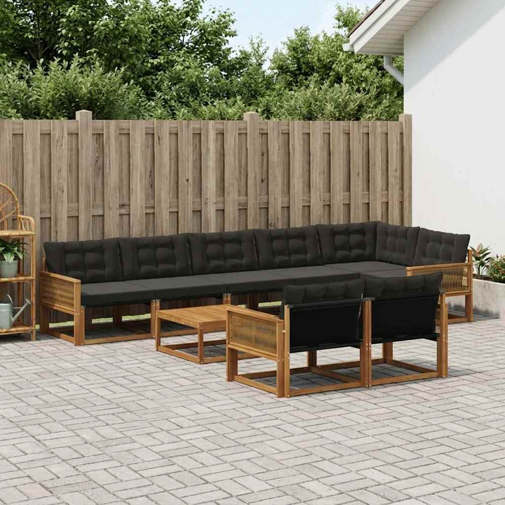 Udendørs Sofagruppe Med Pude 9 Dele - Variant 3381524