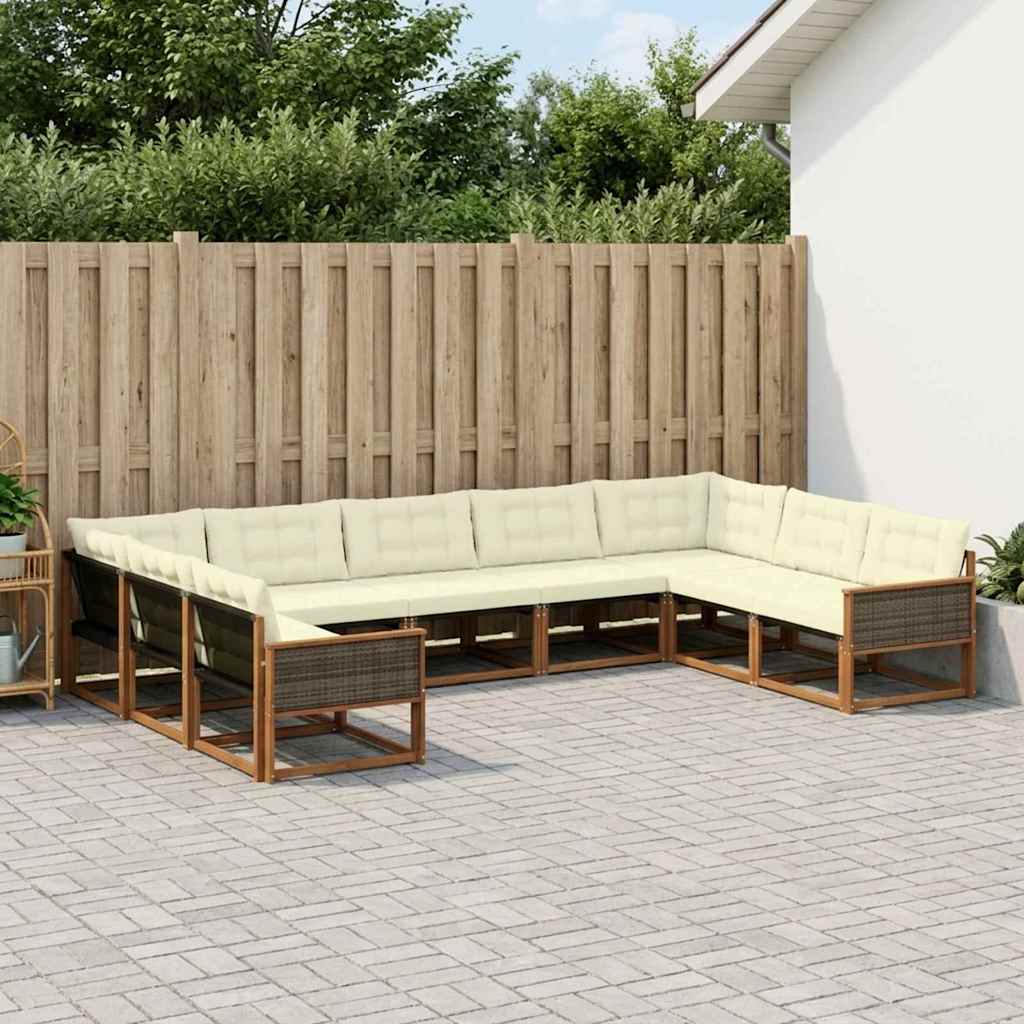 Udendørs Sofagruppe Med Pude 9 Dele - Variant 3381674