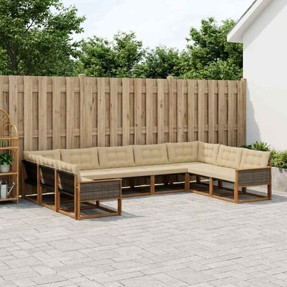 Udendørs Sofagruppe Med Pude 9 Dele - Variant 3381677