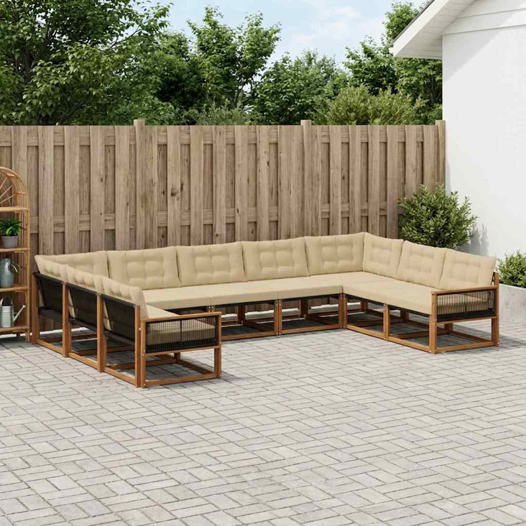 Udendørs Sofagruppe Med Pude 9 Dele - Variant 3381681