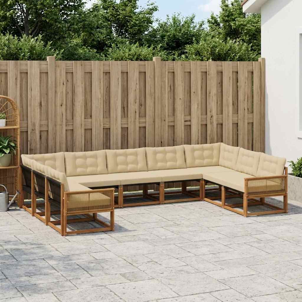Udendørs Sofagruppe Med Pude 9 Dele - Variant 3381685