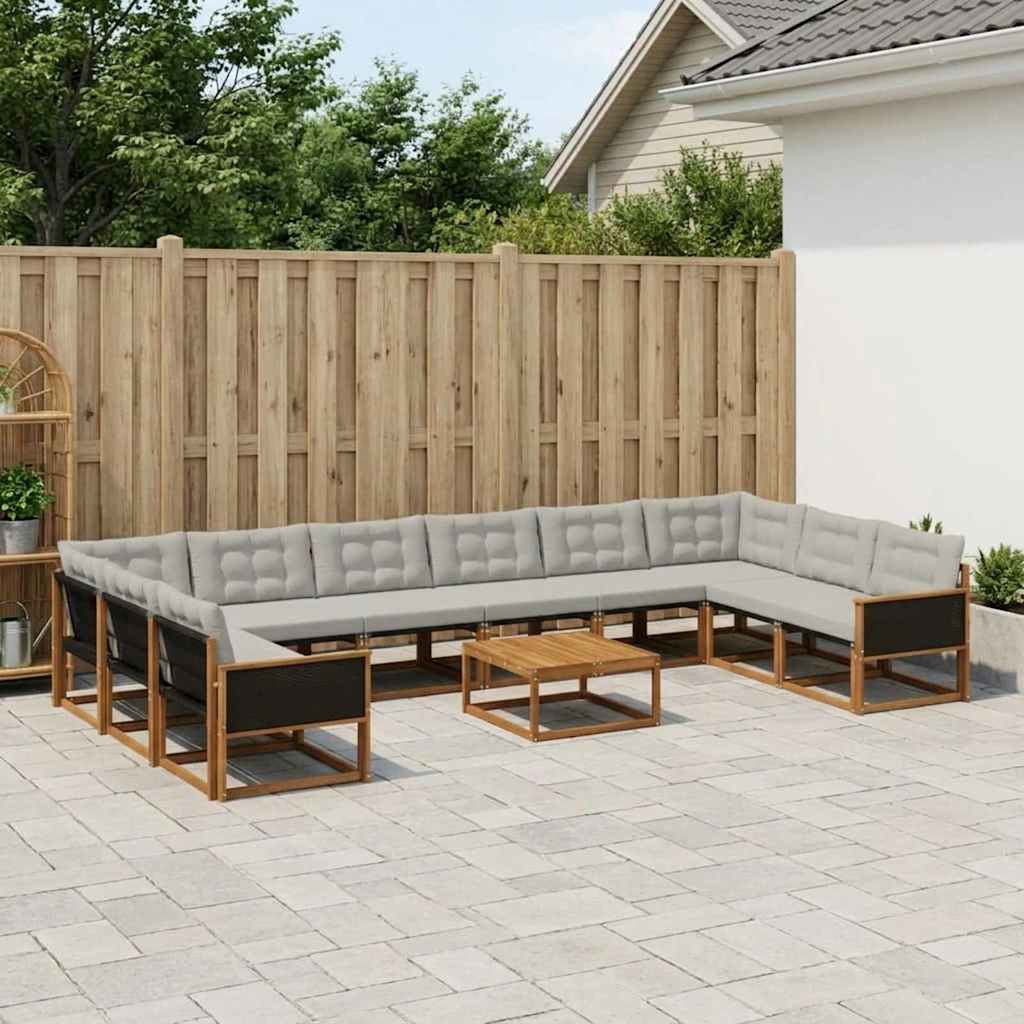 Udendørs Sofagruppe Med Pude 11 Dele - Variant 3381719