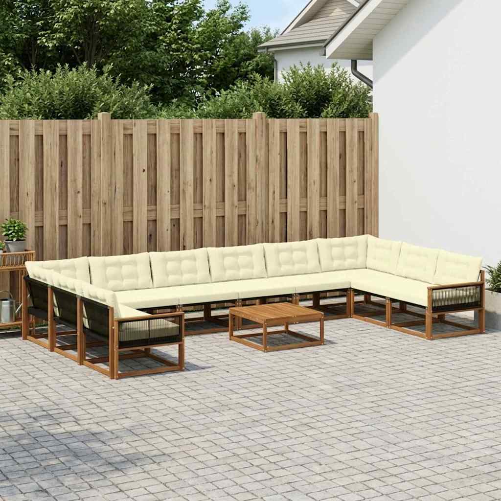 Udendørs Sofagruppe Med Pude 11 Dele - Variant 3381726