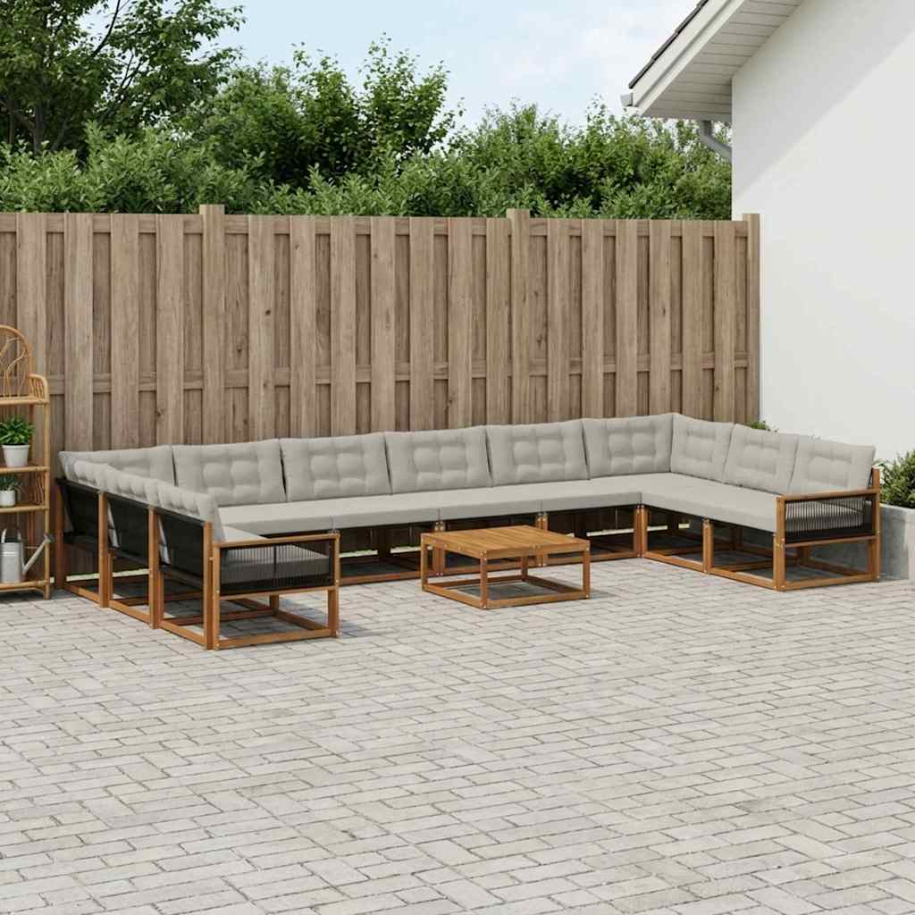 Udendørs Sofagruppe Med Pude 11 Dele - Variant 3381727