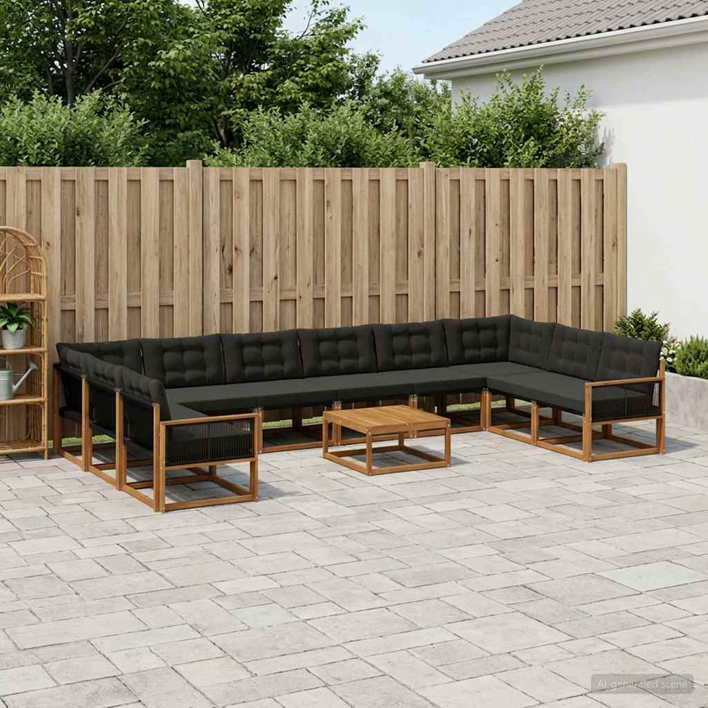 Udendørs Sofagruppe Med Pude 11 Dele - Variant 3381728