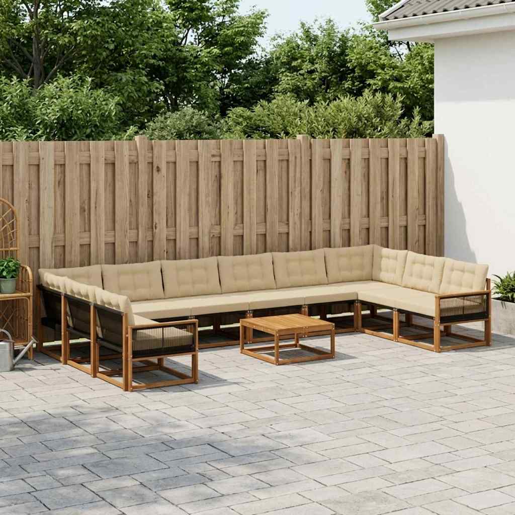 Udendørs Sofagruppe Med Pude 11 Dele - Variant 3381729