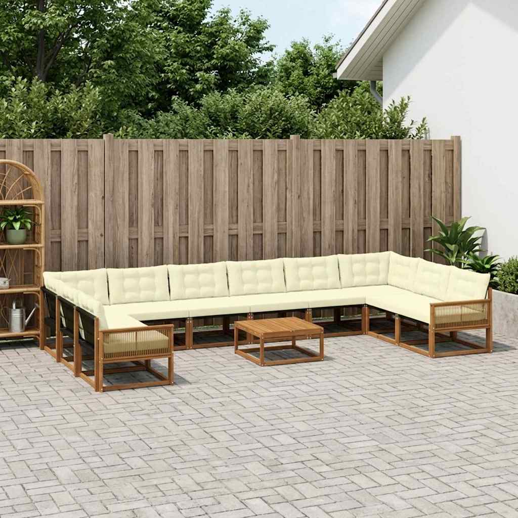 Udendørs Sofagruppe Med Pude 11 Dele - Variant 3381730