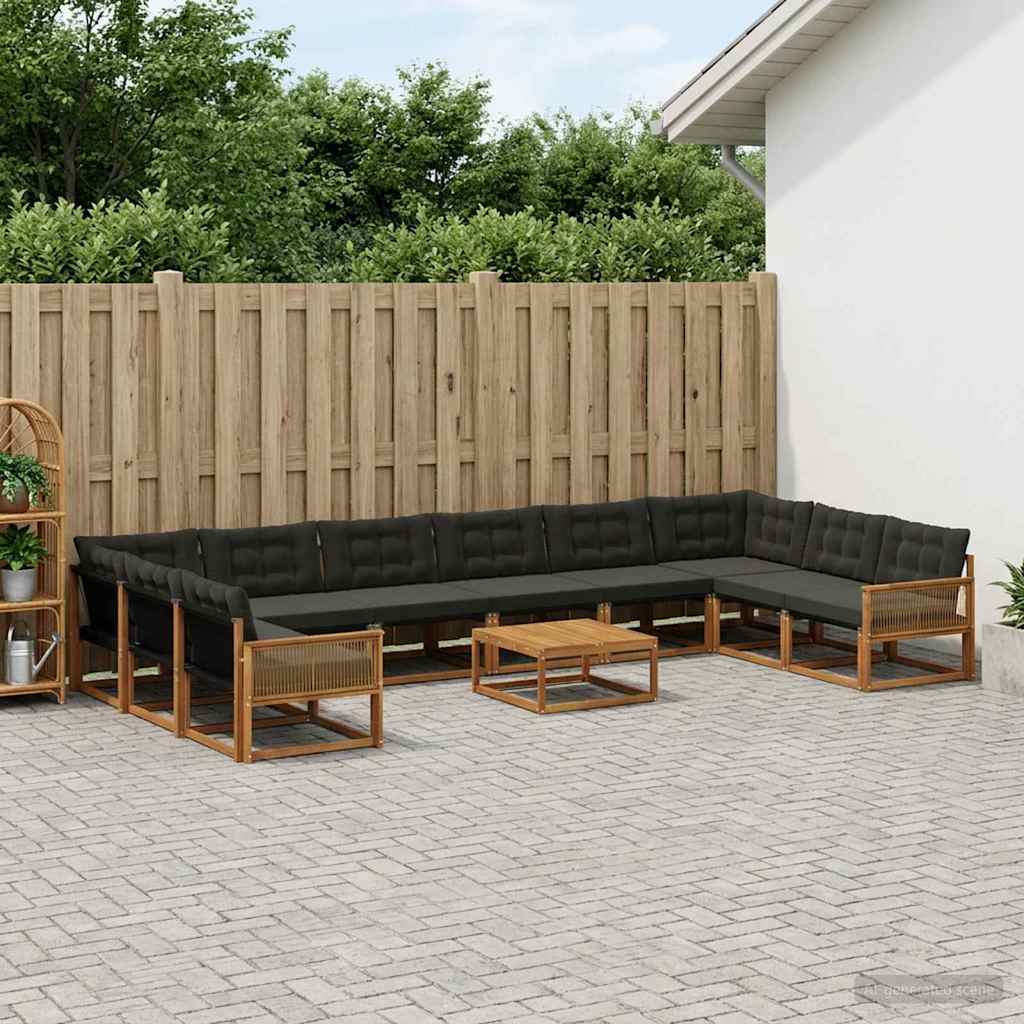 Udendørs Sofagruppe Med Pude 11 Dele - Variant 3381732