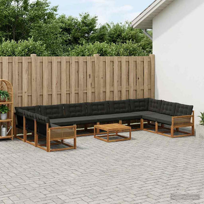 Udendørs Sofagruppe Med Pude 11 Dele - Variant 3381732