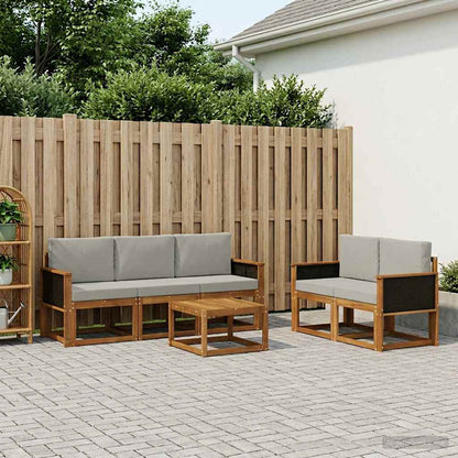 Udendørs Sofagruppe Med Pude 6 Dele - Variant 3384982