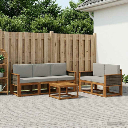 Udendørs Sofagruppe Med Pude 6 Dele - Variant 3384987