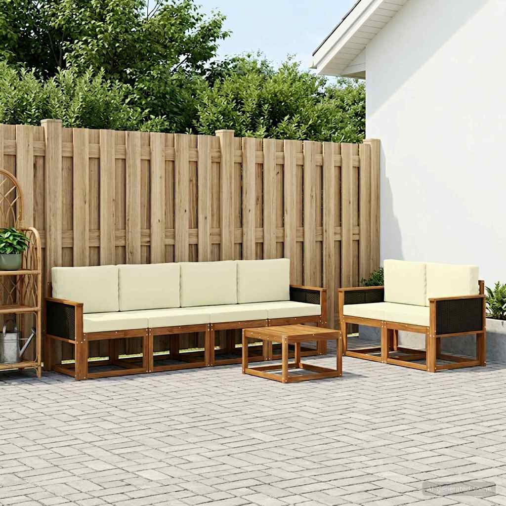 Udendørs Sofagruppe Med Pude 7 Dele - Variant 3385001