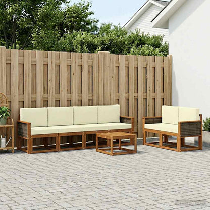 Udendørs Sofagruppe Med Pude 7 Dele - Variant 3385006