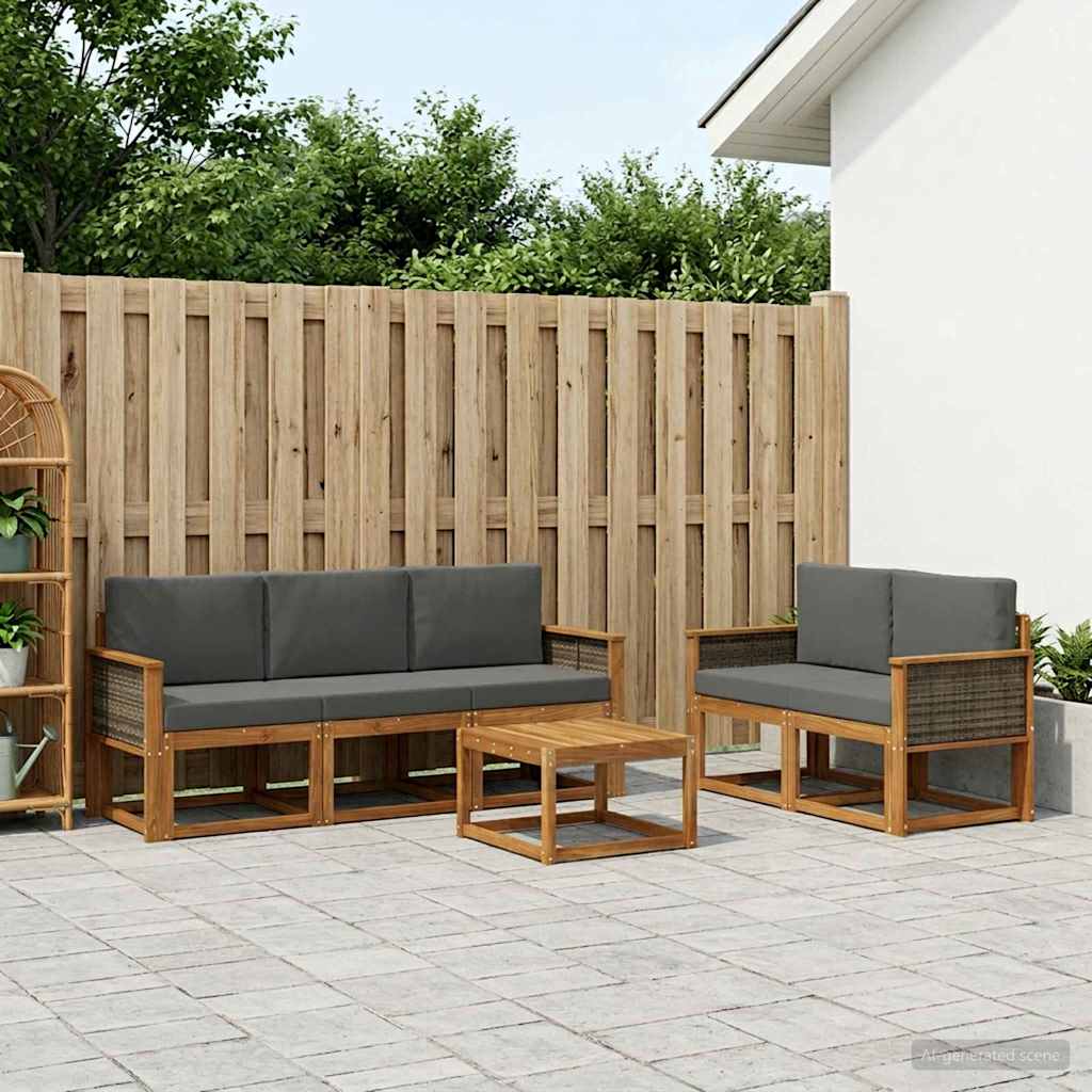Udendørs Sofagruppe Med Pude 7 Dele - Variant 3385008