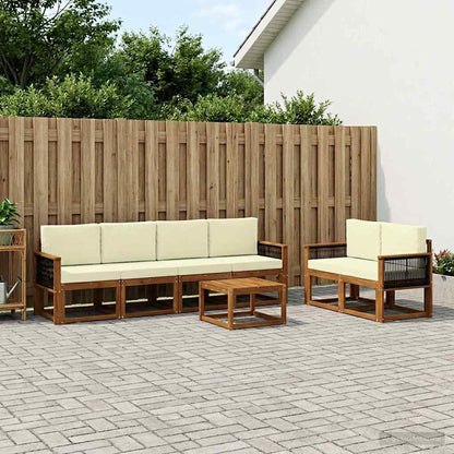 Udendørs Sofagruppe Med Pude 7 Dele - Variant 3385011