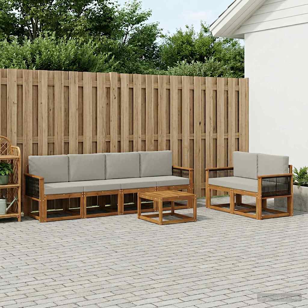 Udendørs Sofagruppe Med Pude 7 Dele - Variant 3385012