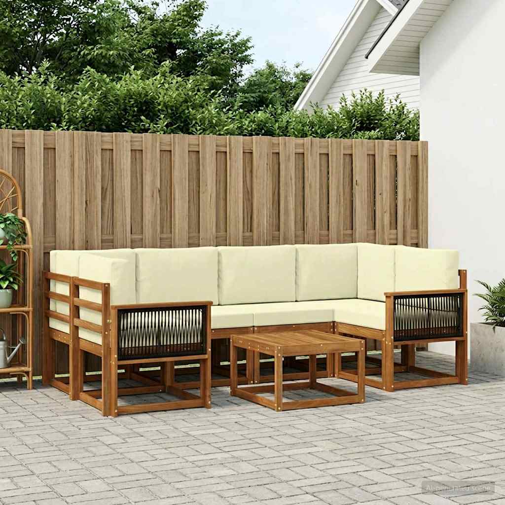 Udendørs Sofagruppe Med Pude 7 Dele - Variant 3385031