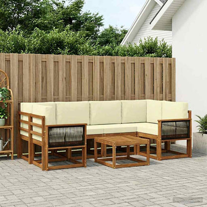 Udendørs Sofagruppe Med Pude 7 Dele - Variant 3385031