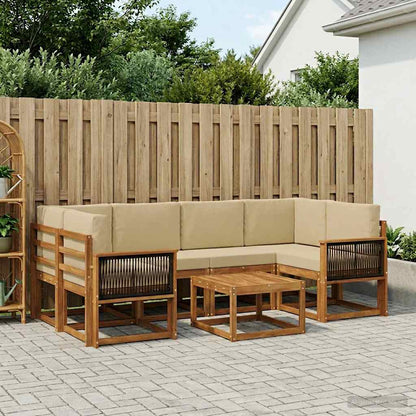 Udendørs Sofagruppe Med Pude 7 Dele - Variant 3385034