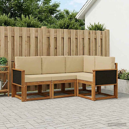Udendørs Sofagruppe Med Pude 4 Dele - Variant 3385164