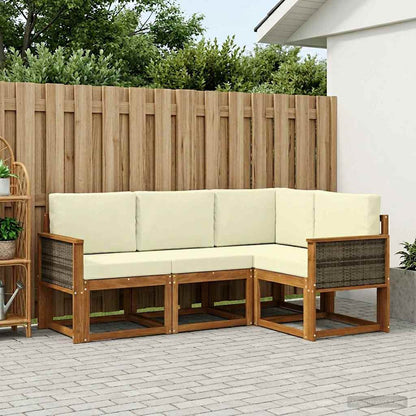 Udendørs Sofagruppe Med Pude 4 Dele - Variant 3385166