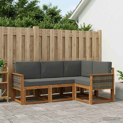 Udendørs Sofagruppe Med Pude 4 Dele - Variant 3385168