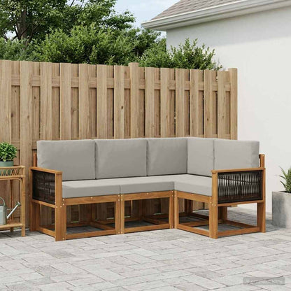 Udendørs Sofagruppe Med Pude 4 Dele - Variant 3385172