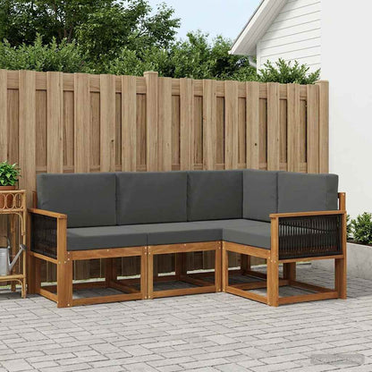 Udendørs Sofagruppe Med Pude 4 Dele - Variant 3385173