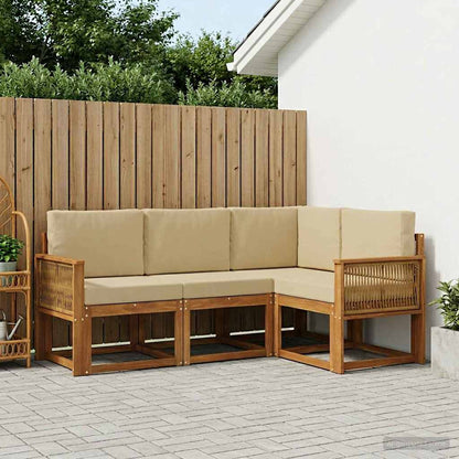 Udendørs Sofagruppe Med Pude 4 Dele - Variant 3385179