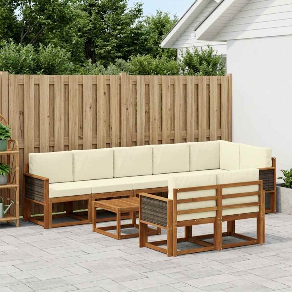 Udendørs Sofagruppe Med Pude 9 Dele - Variant 3385326