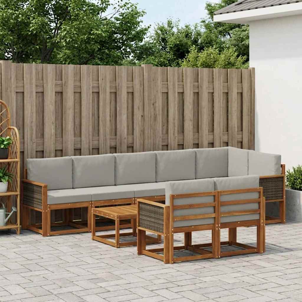 Udendørs Sofagruppe Med Pude 9 Dele - Variant 3385327