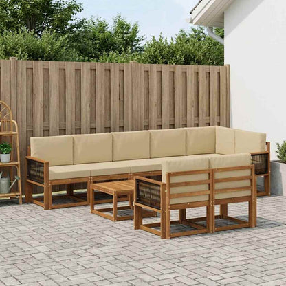 Udendørs Sofagruppe Med Pude 9 Dele - Variant 3385334