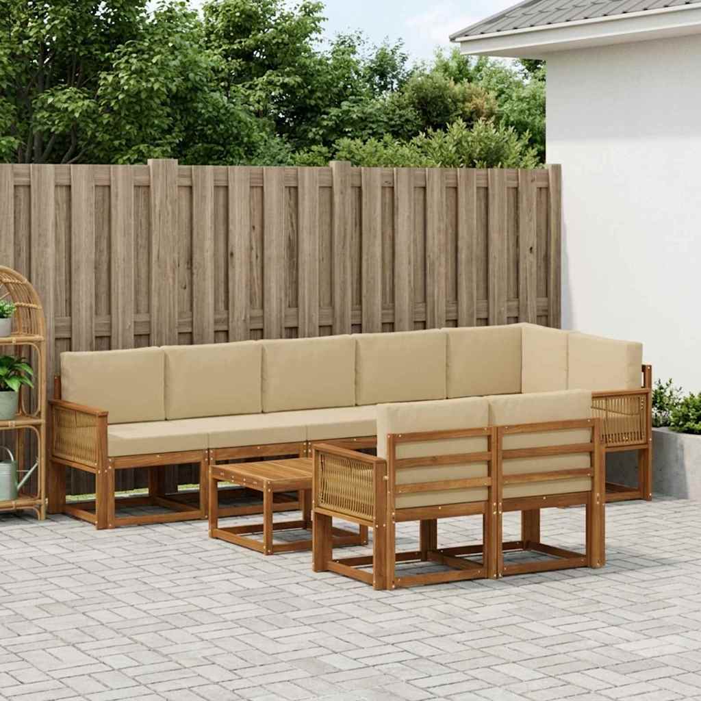 Udendørs Sofagruppe Med Pude 9 Dele - Variant 3385339