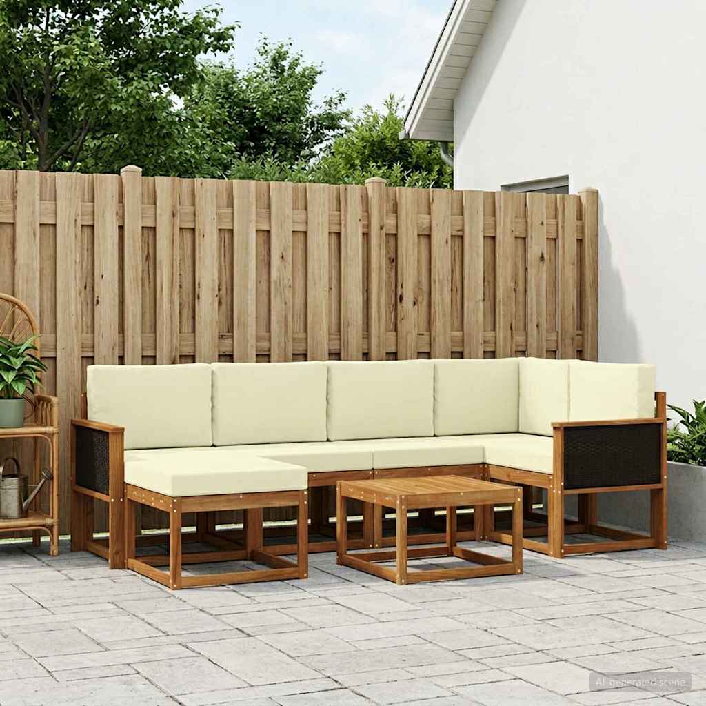 Udendørs Sofagruppe Med Pude 7 Dele - Variant 3385361