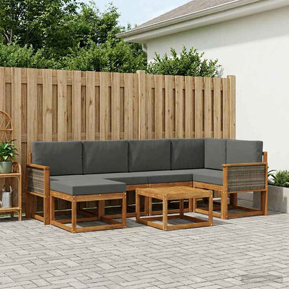 Udendørs Sofagruppe Med Pude 7 Dele - Variant 3385368
