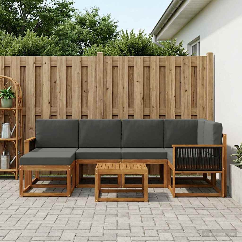 Udendørs Sofagruppe Med Pude 7 Dele - Variant 3385373