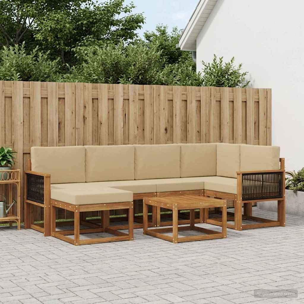 Udendørs Sofagruppe Med Pude 7 Dele - Variant 3385374