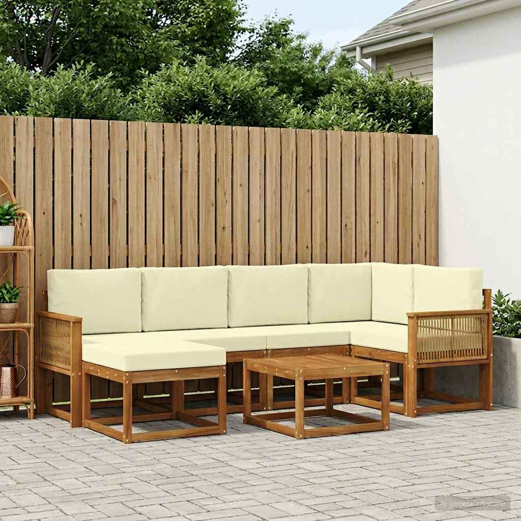 Udendørs Sofagruppe Med Pude 7 Dele - Variant 3385376