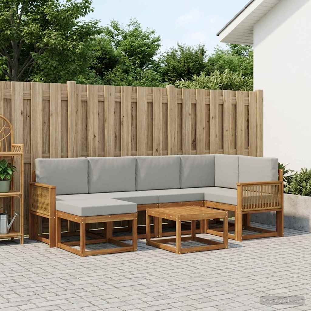 Udendørs Sofagruppe Med Pude 7 Dele - Variant 3385377