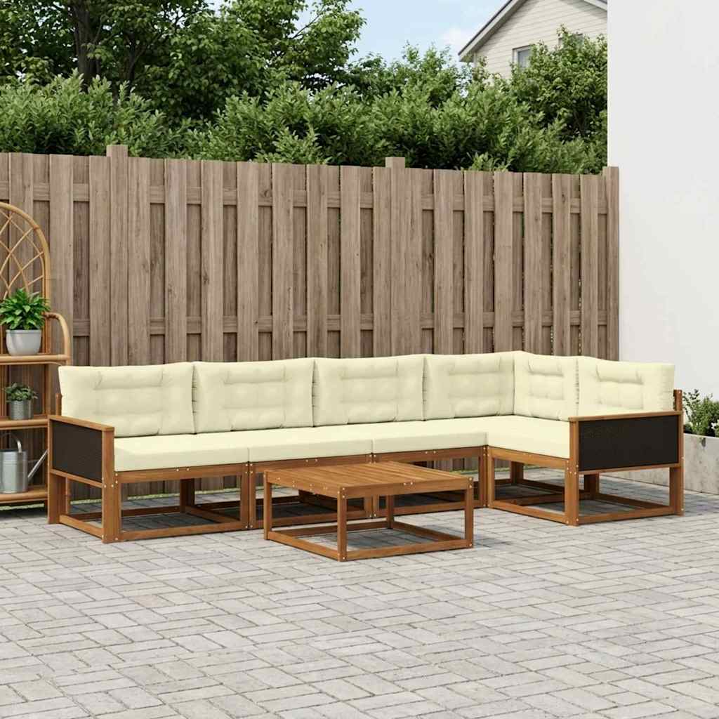 Udendørs Sofagruppe Med Pude 6 Dele - Variant 3382573