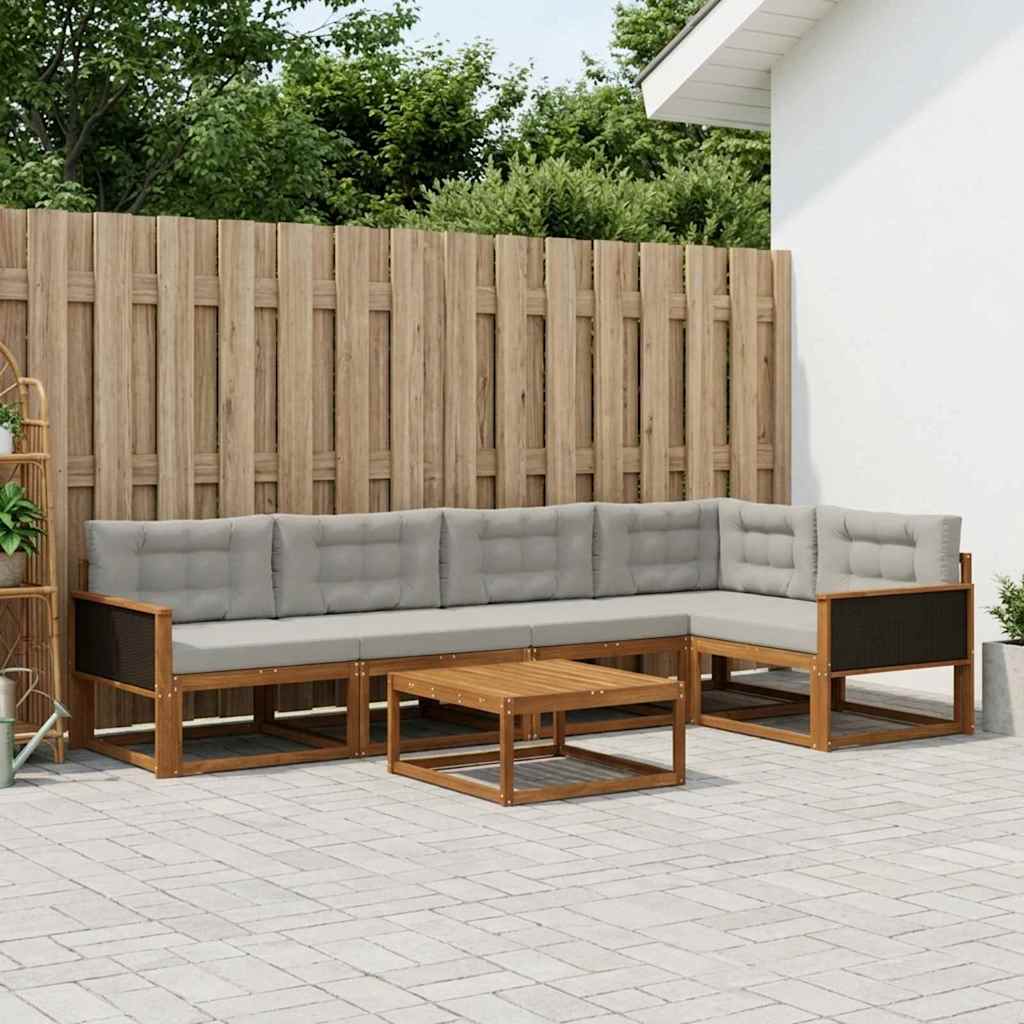 Udendørs Sofagruppe Med Pude 6 Dele - Variant 3382574
