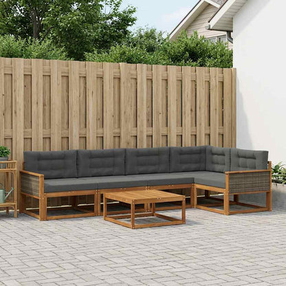 Udendørs Sofagruppe Med Pude 6 Dele - Variant 3382580