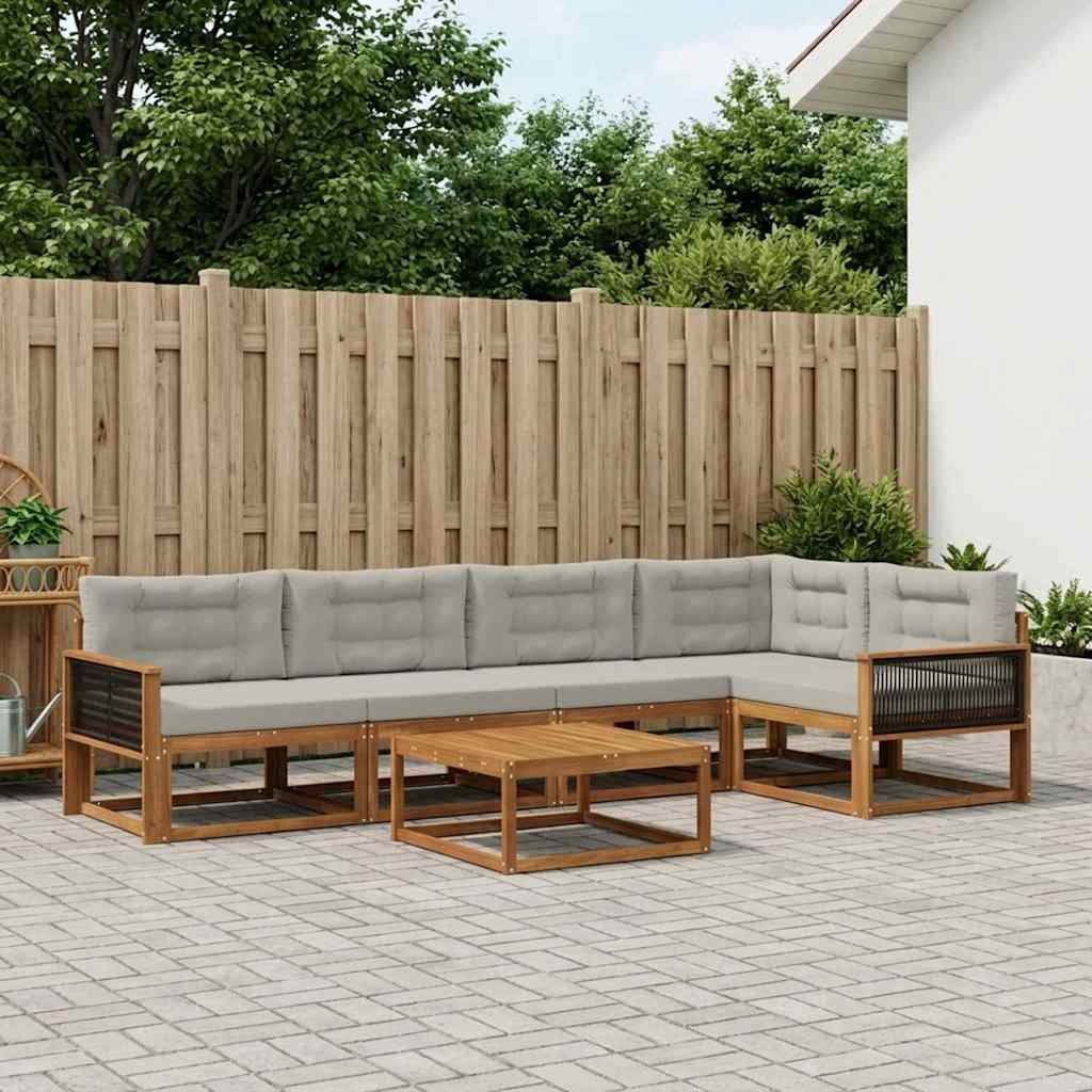 Udendørs Sofagruppe Med Pude 6 Dele - Variant 3382584