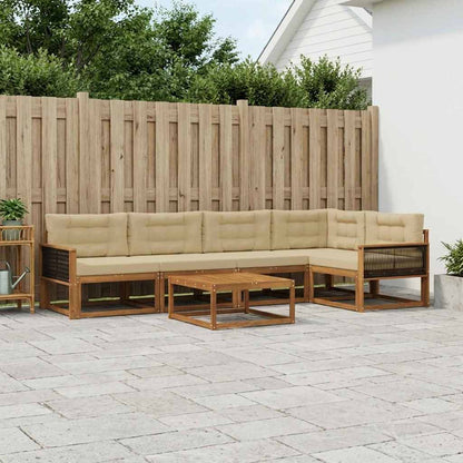 Udendørs Sofagruppe Med Pude 6 Dele - Variant 3382586